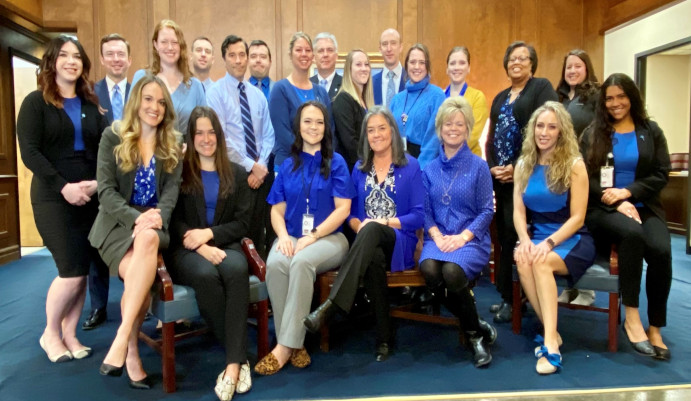 Wearing Blue For Child Abuse Prevention Month
